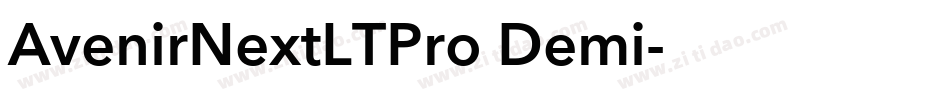 AvenirNextLTPro Demi字体转换